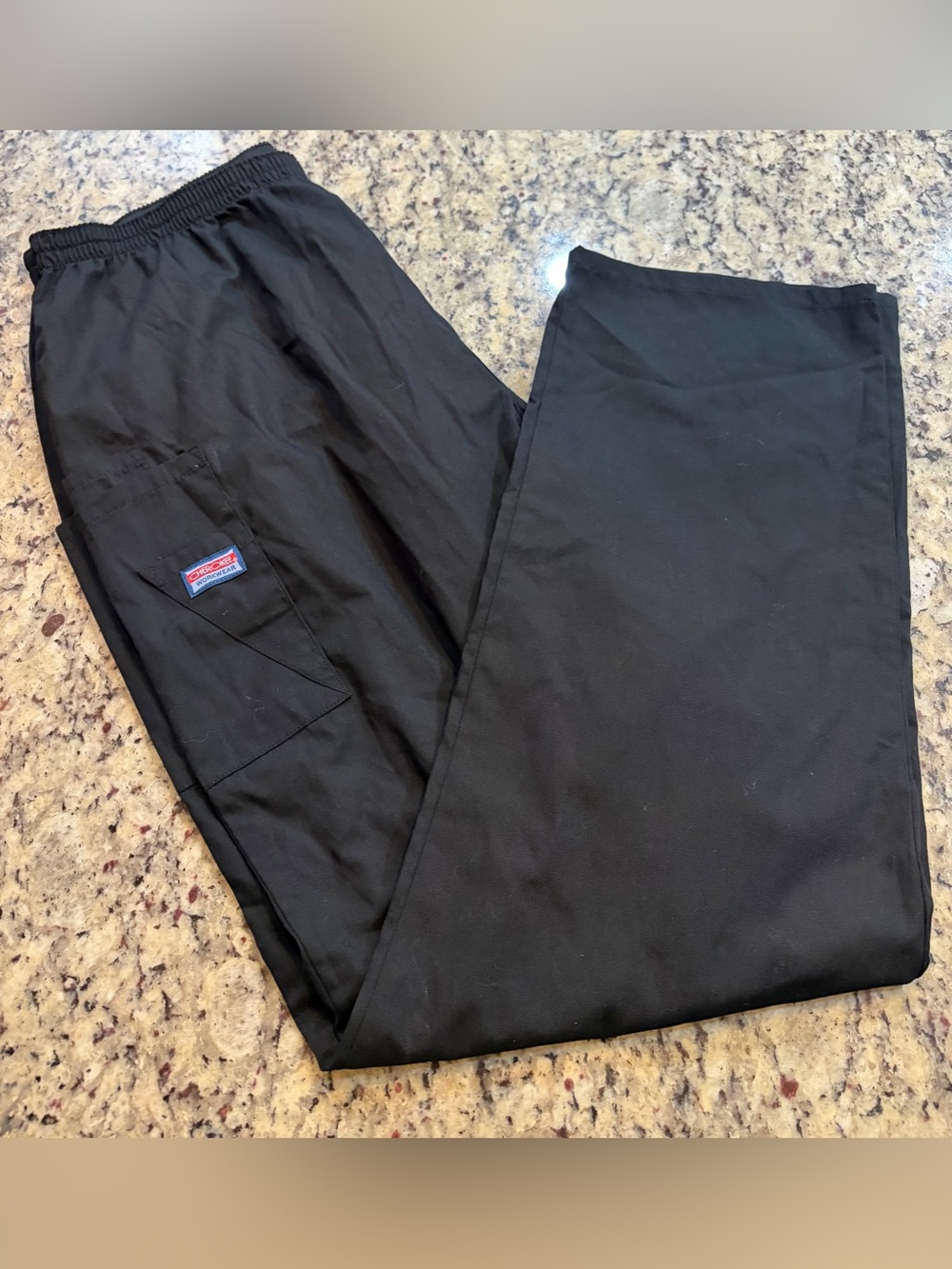 Cherokee Men’s Black Cargo Scrub Pants